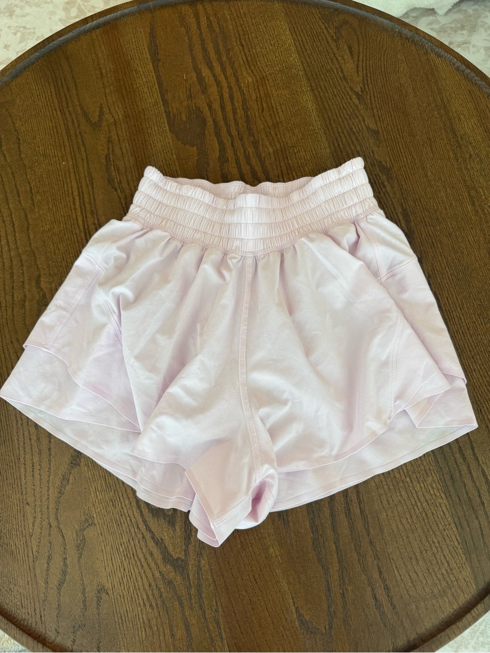 lululemon athletica Light Pink shake it out shorts